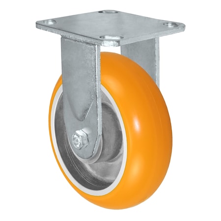 Casterhq 6"x2" Sirius HD Donut Polyurethane on Aluminum Wheel, Rigid Casters 35CR620DUA63M-03